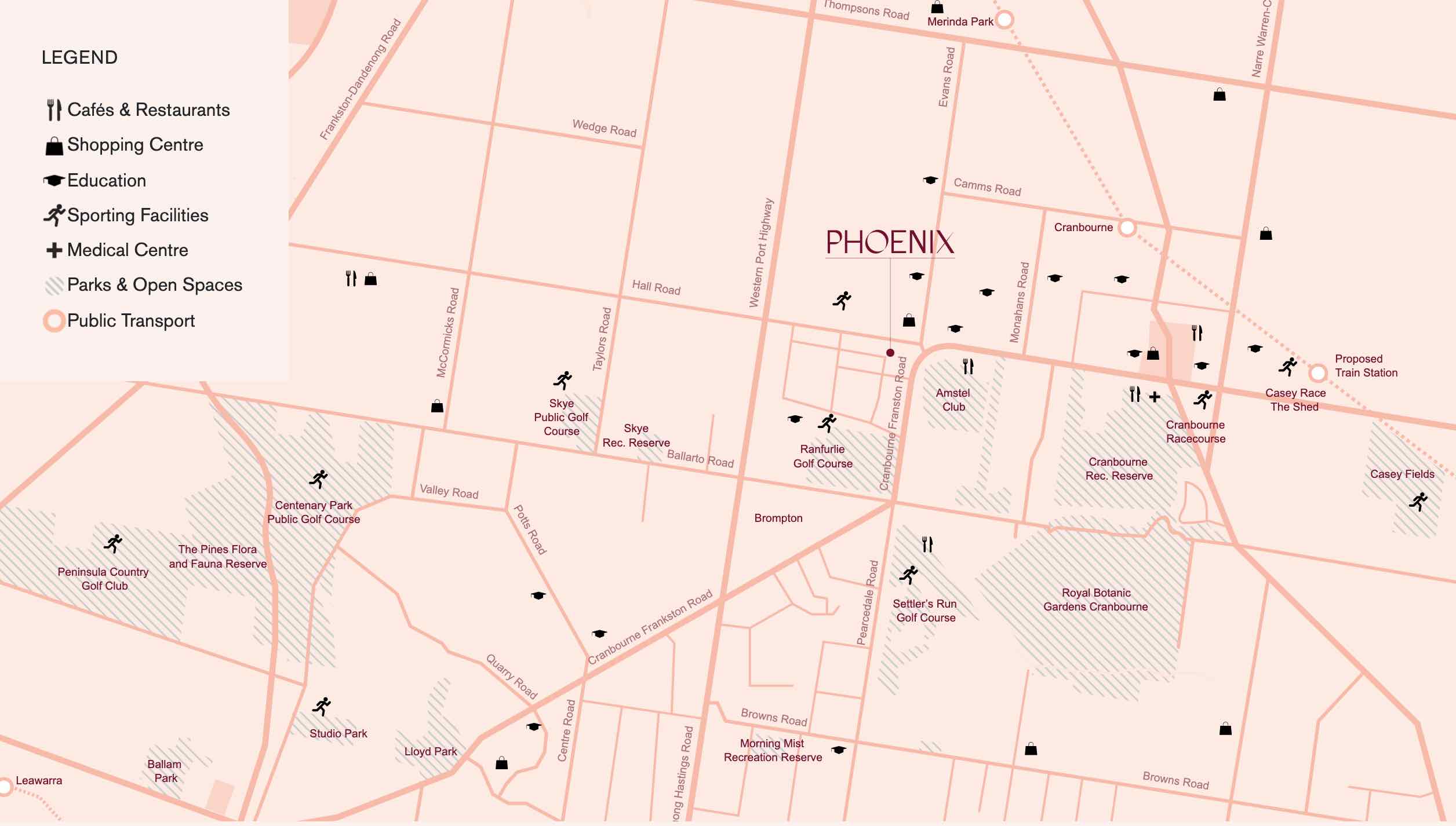 Phoenix At Alarah Estate - Cranbourne West Location map